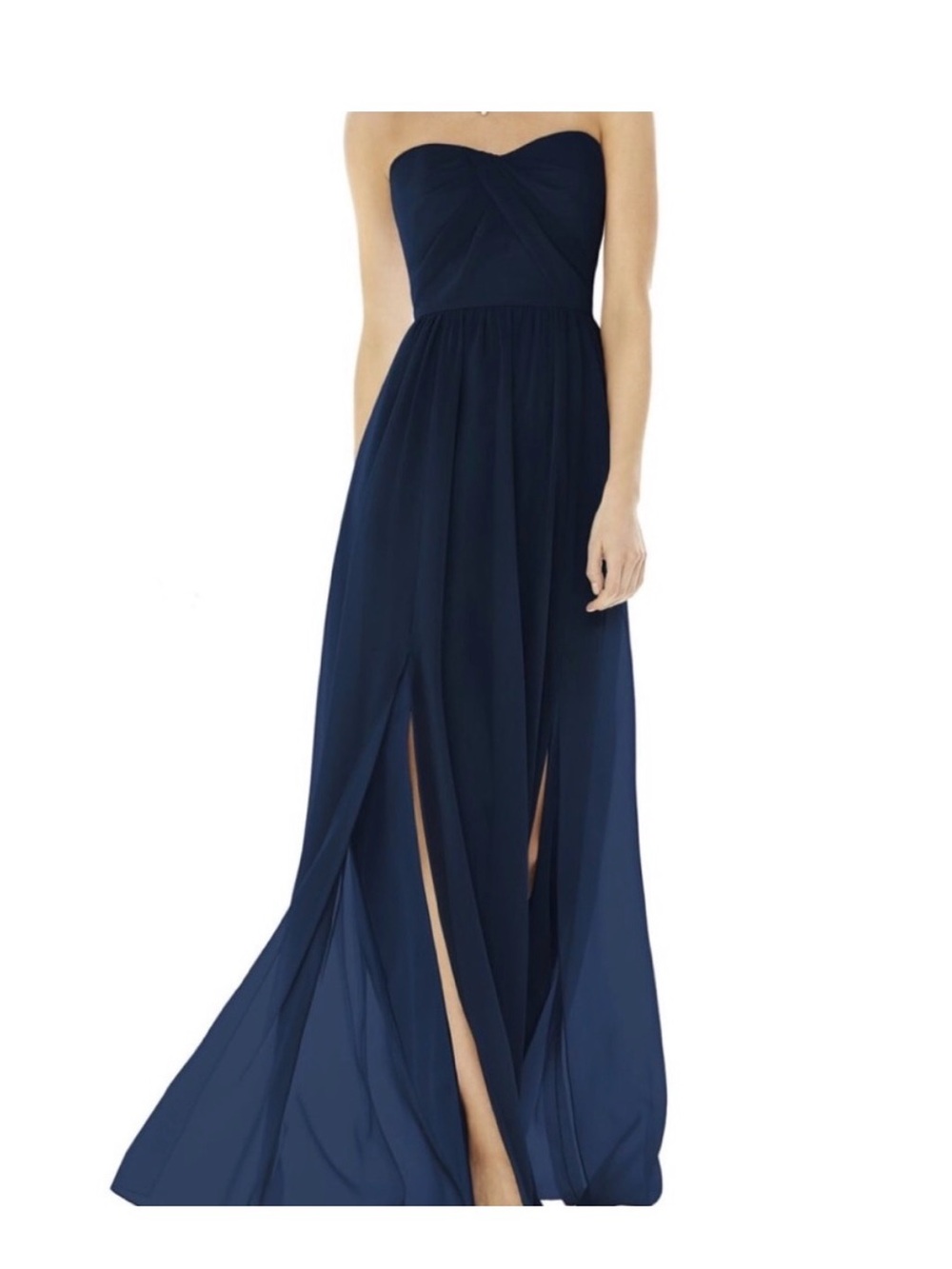 Social Bridesmaids Strapless Georgette 8159 A line gown